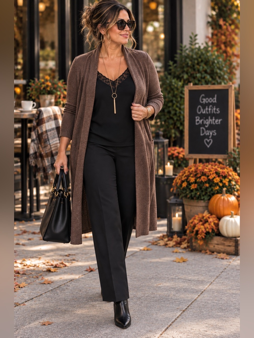 🍂FALL STAPLE! Alfani Women’s flattering black straight leg pants.